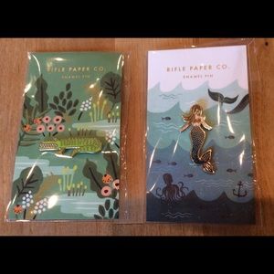 Rifle Paper Co. Mermaid and Alligator Pins NIP